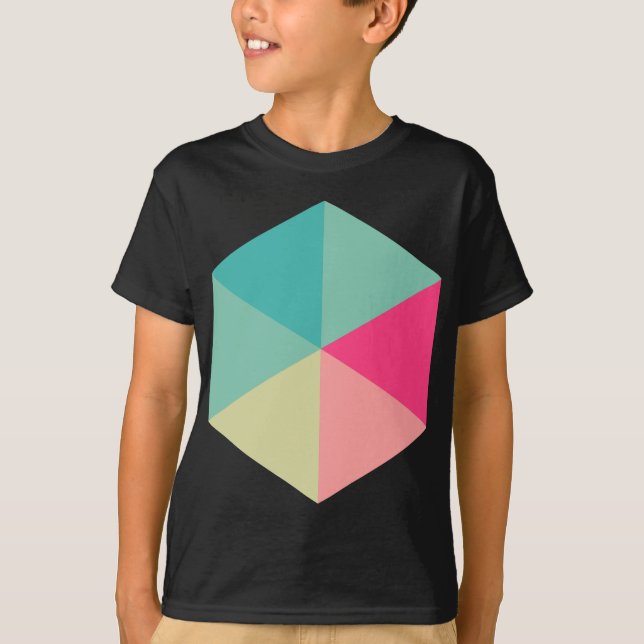 Färg Hexagon 02 T-shirt (Framsida)