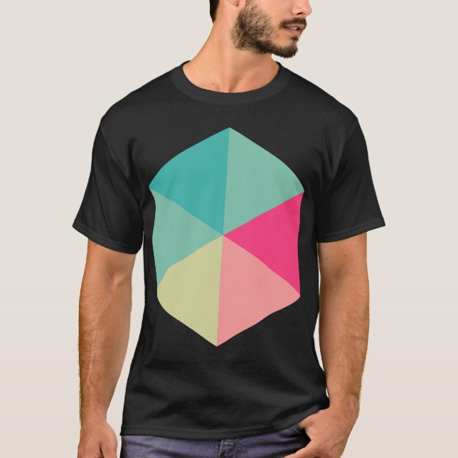 Färg Hexagon 02 Tee Shirt (Framsida)