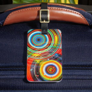 Färg Hjul Vibrant Pop Art Personlig Bagagebricka