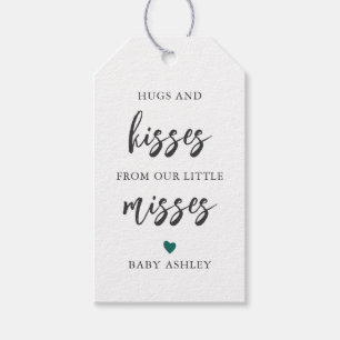 Färg Hugs och Kisses från våra små missöden Presentetikett