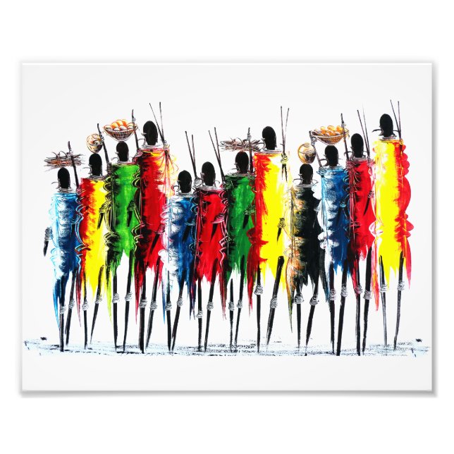 FÄRG i AFRIKA Fototryck (Framsidan)