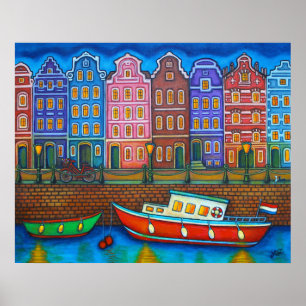 Färg i Amsterdam Poster utskrift av Lisa Lorenz