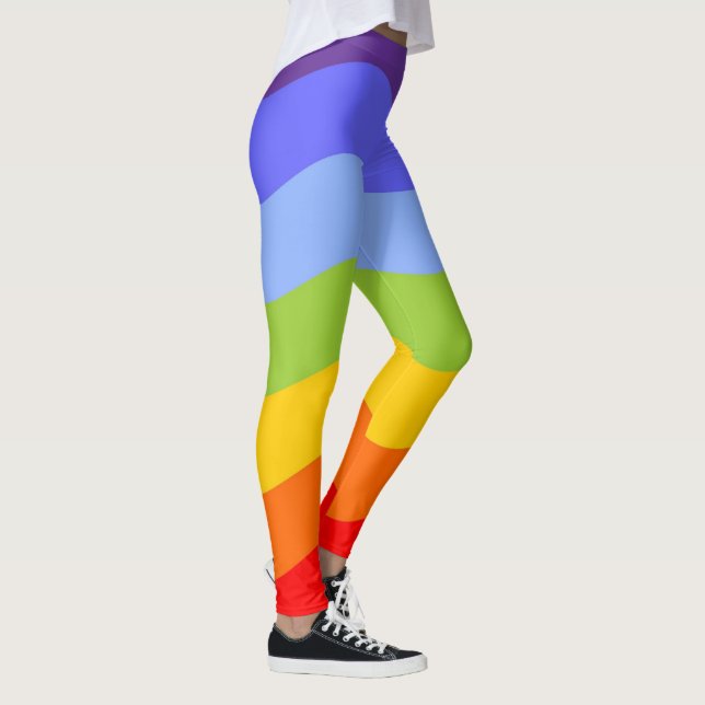 Färg i Chakras/Regnbåge - vinkarare Leggings (Höger)