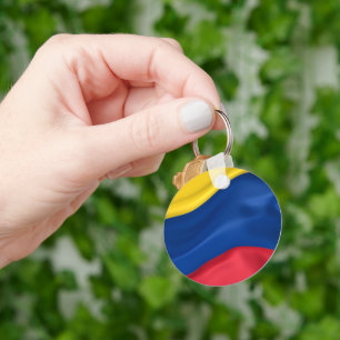 Färg i Colombia-Flagga Nyckelring