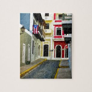 färg i den gamla San Juan Puerto Rico Pussel