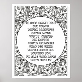 Färg i din värld: Vibranta ytor med positiv instäl Poster