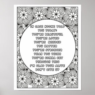Färg i din värld: Vibranta ytor med positiv instäl Poster