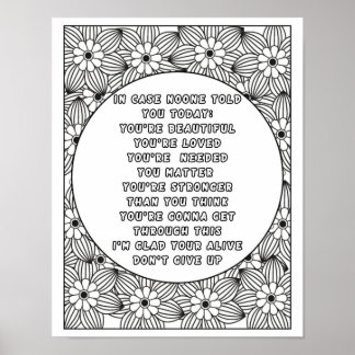 Färg i din värld: Vibranta ytor med positiv instäl Poster