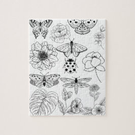 Färg i ditt eget Garden Puzzle Pussel