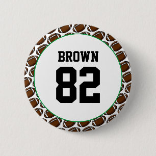 Färg i Football Namn Number Team Spirit School Knapp