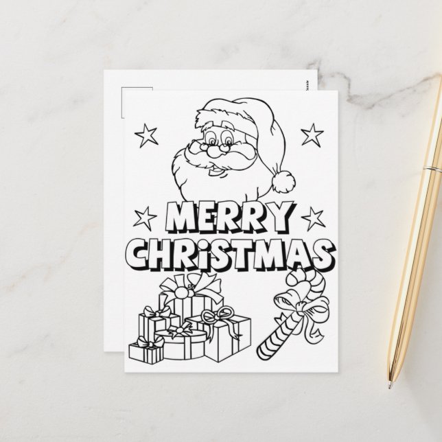 Färg i Helgdag julkort Helg Vykort (Fram/Back In Situ)