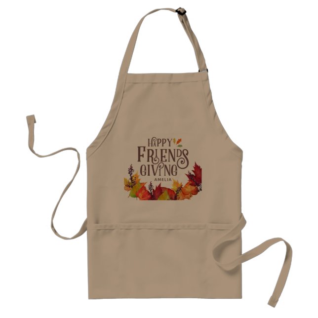 Färg i hösten | Friendsgiving Vuxen Apron Förkläde (Framsidan)