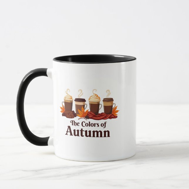Färg i höstfällan Pumpkin Spice Coffee Fall Mugg (Vänster)