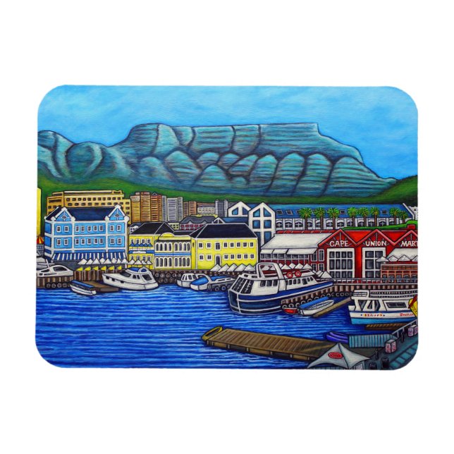 Färg i Kapstaden Magnet (Horisontell)