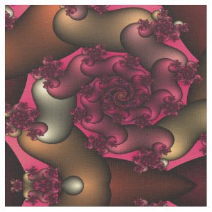 Färg i Kärlek Fractaler Fabric Tyg