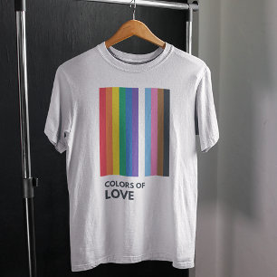 Färg i Kärlek Rainbow Rand Gay pride T Shirt