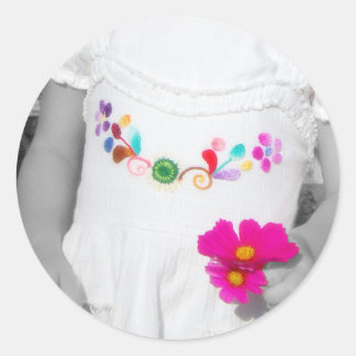 Färg i Life Sticker Runt Klistermärke