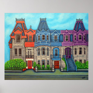 Färg i Montreal Poster