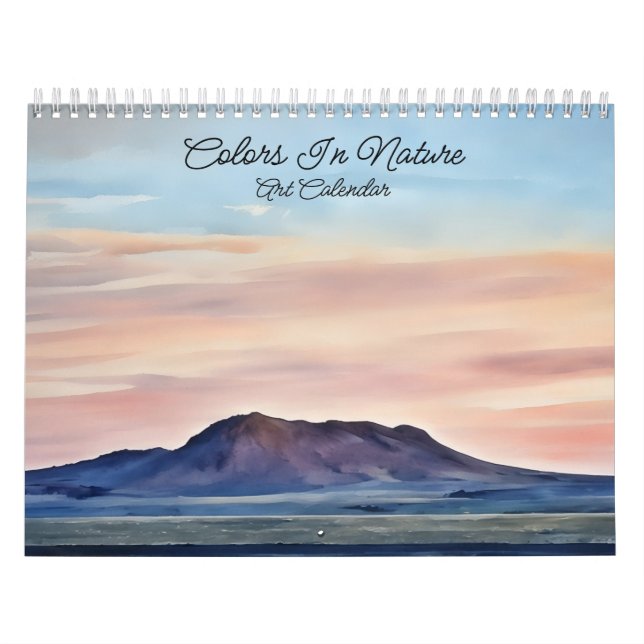 Färg i naturkonstkalender kalender (Omslag)