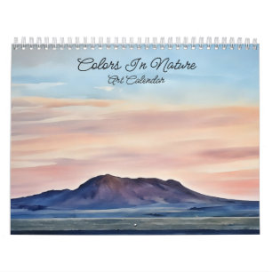 Färg i naturkonstkalender kalender