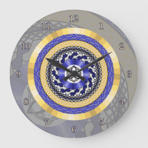 Färg i New Years Clock Stor Klocka