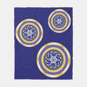 Färg i New Years Fleece Blanket