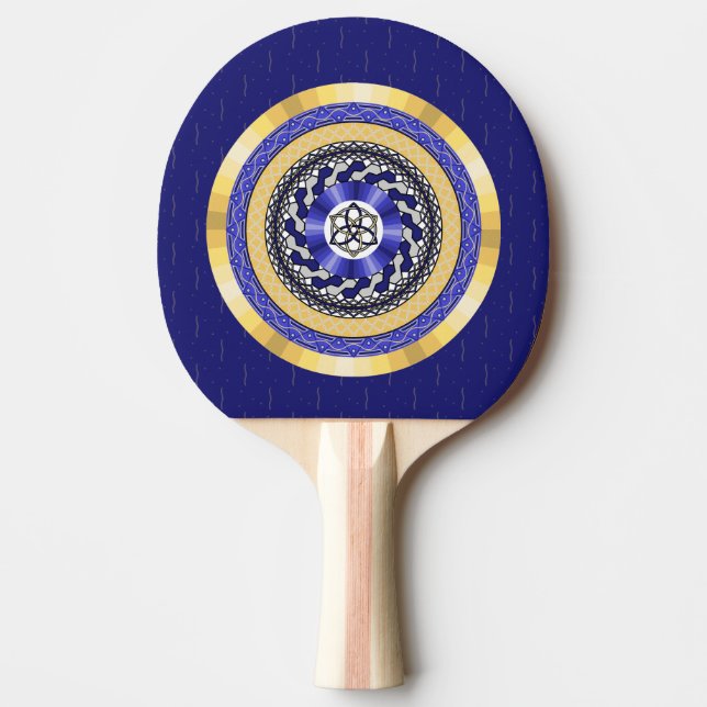 Färg i New Years Ping Pong Paddle Pingisracket (Framsidan)