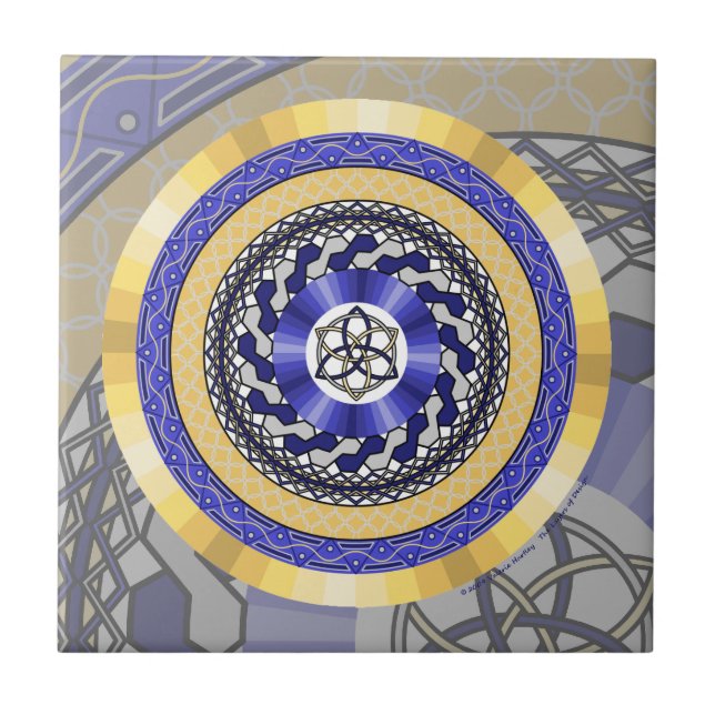 Färg i New Years Tile Kakelplatta (Framsidan)