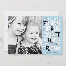 Färg i Pappa-Fars dag-kortet Inbjudningar