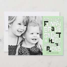 Färg i Pappa-Fars dag-kortet Inbjudningar