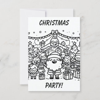 Färg i party: jul inbjudningar