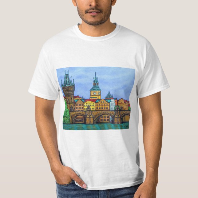 Färg i Prag T-Shirt av Lisa Lorenz (Framsida)