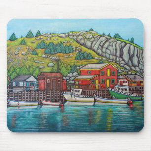 Färg i Quidi Vidi, Newfoundland Mouse Pad Musmatta