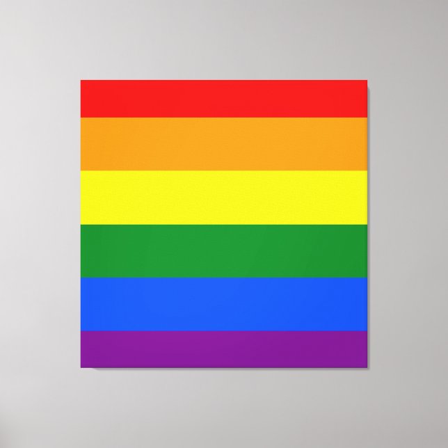 Färg i regnbågen canvastryck (Framsida)