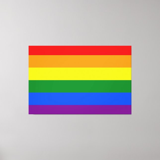 Färg i regnbågen canvastryck (Framsida)