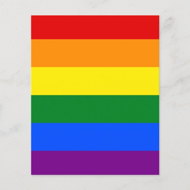 Färg i regnbågen flygblad (Framsidan)