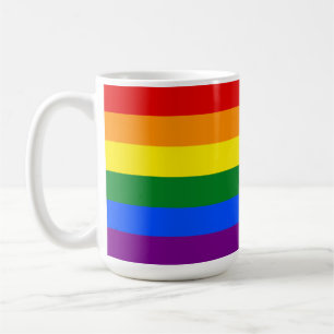 Färg i regnbågen kaffemugg