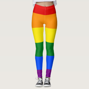 Färg i regnbågen leggings