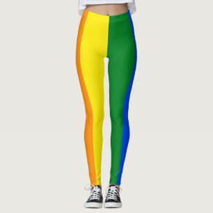 Färg i regnbågen leggings