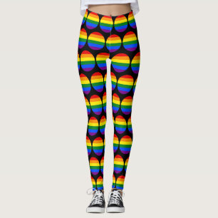 Färg i regnbågen leggings