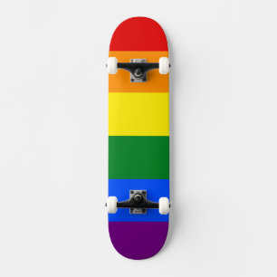 Färg i regnbågen mini skateboard bräda 18,5 cm