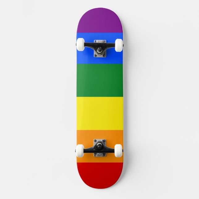 Färg i regnbågen mini skateboard bräda 18,5 cm (Framsida)
