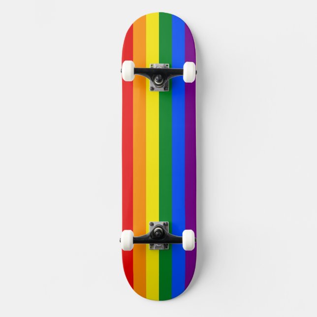 Färg i regnbågen mini skateboard bräda 18,5 cm (Framsida)