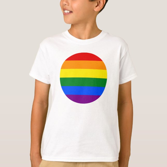 Färg i regnbågen t shirt (Framsida)