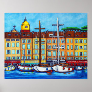 Färg i Saint-Tropez Poster av Lisa Lorenz