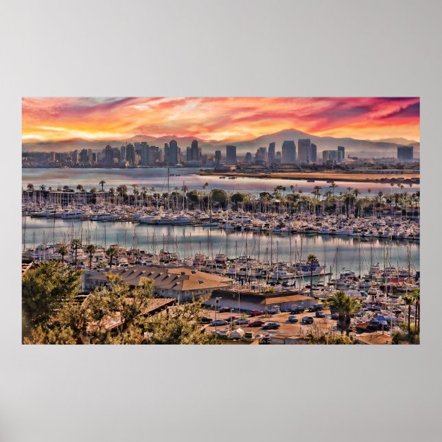 Färg i San Diego Poster (Framsidan)