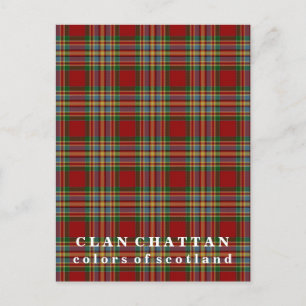 Färg i Skottlands Klan Chattan Tartan Vykort