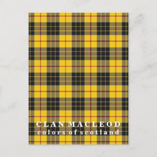 Färg i Skottlands Klan MacLeod of Lewis Tartan Vykort