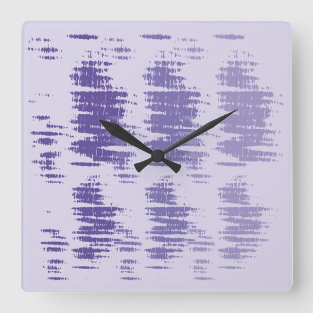 färg i sol med ljusskuggor genom oljeutsläppare fyrkantig klocka (Framsida)