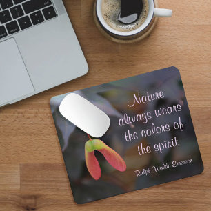 Färg i Spirit Nature Emerson Quote Musmatta